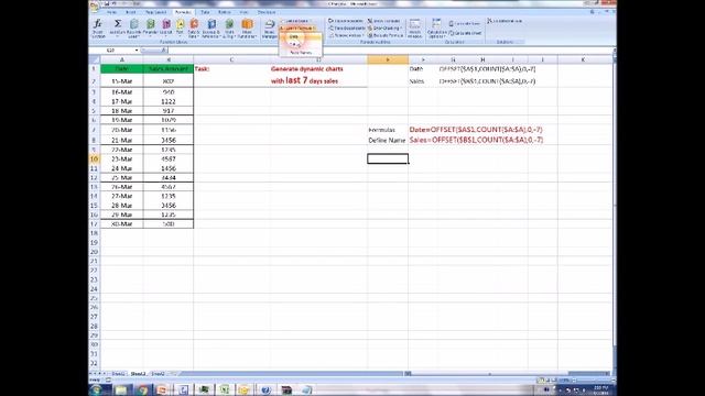 Dynamic Excel Chart with Offset Function - MOS master presents смотреть онлайн