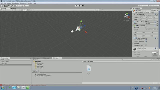 Unity3d #3 Мерцание света. смотреть онлайн