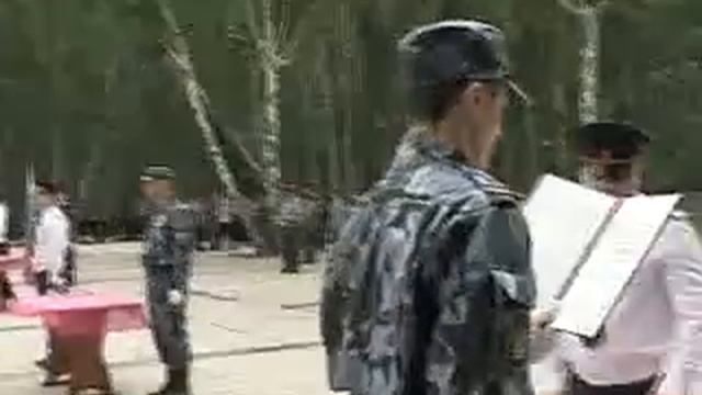 Новобранцы ГУ ФСИН принимают присягу