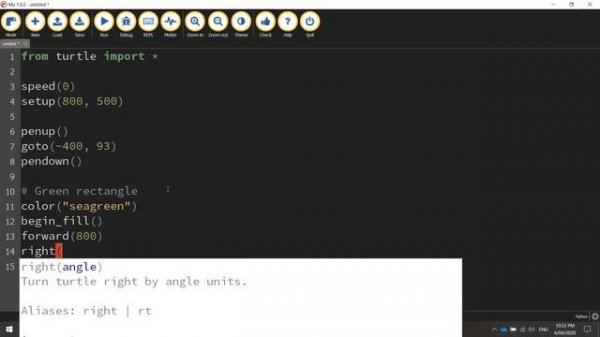 Python Turtle - Code the Bulgarian Flag Tutorial