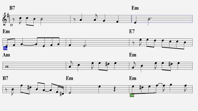 LA CUMPARSiTA--Em--(Play Along)--:Guitar,Keyboard,Accordeon,Violin,Flute,Melodica,Ukulele,Recorder. смотреть онлайн