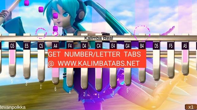 ?♀️Ievan Polkka - Hatsune Miku / Loituma | Easy | Kalimba Tutorials | Tabs in Description смотреть онлайн