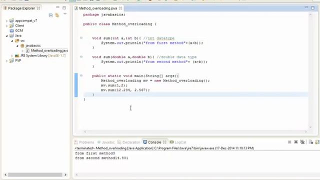 method overloading in java all types(different datatypes, or no.of arguments) смотреть онлайн