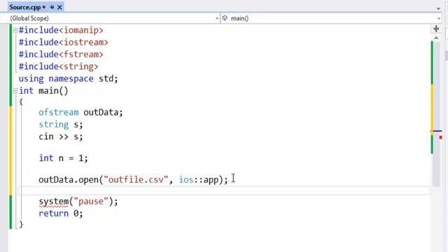 Export/Show/Writing C++ Output To Excel