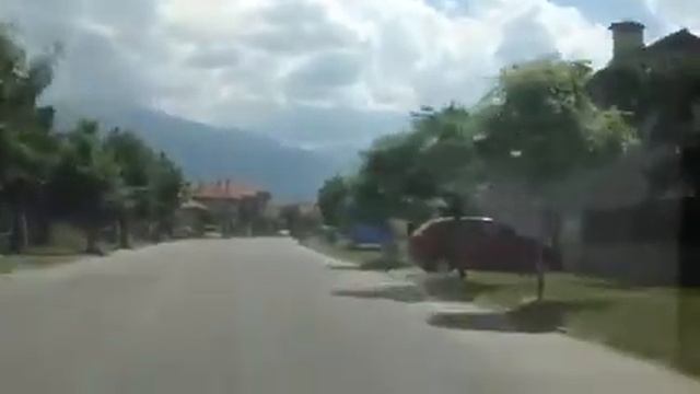 Road trough village with mineral water-Banya,Bulgaria смотреть онлайн