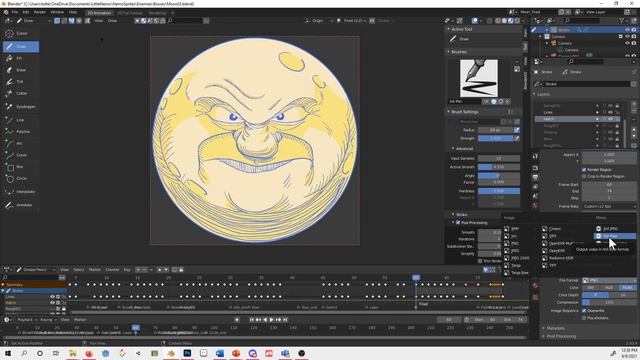 Rendering to animated gif from Blender 2D and Photoshop смотреть онлайн