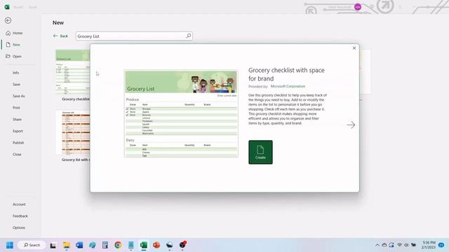 Ready To Use Grocery List Template In Excel 365 смотреть онлайн