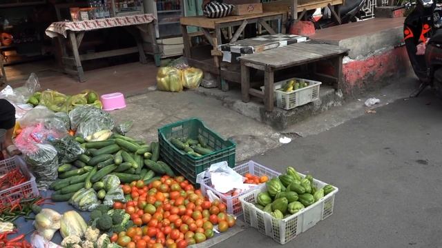 INDONESIAN MORNING STREET FOOD MARKET - PLENTY OF FRESH MEATS, FRUITS, VEGETABLES AND MUCH MORE смотреть онлайн