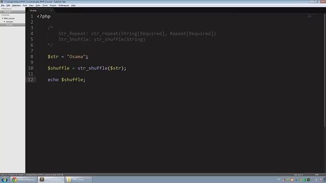 [ PHP 5 In Arabic ] #50 - String Functions - Str_[Repeat, Shuffle], StrLen смотреть онлайн
