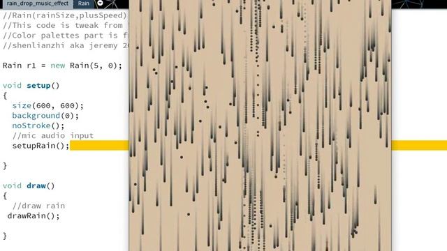 Rain Drop with audio react смотреть онлайн