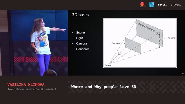 Where and why people love 3D, Vasilika Klimova [CSS-Minsk-JS 2019] смотреть онлайн
