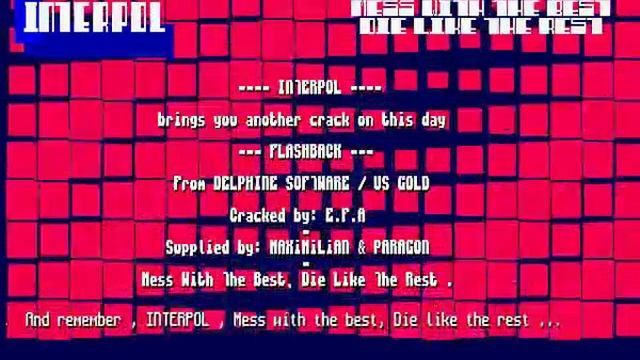 Amiga Demo - crack intro by Interpol - 1993 смотреть онлайн