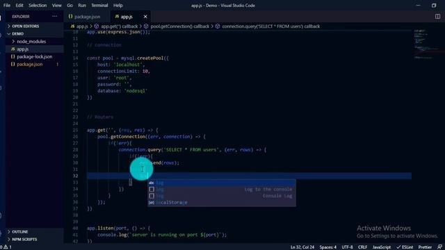 Node js with MYSQL смотреть онлайн
