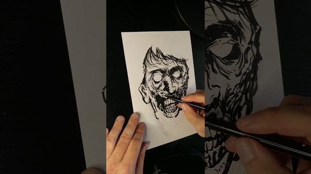 Jason Moore Zombie Sketch Drawing смотреть онлайн