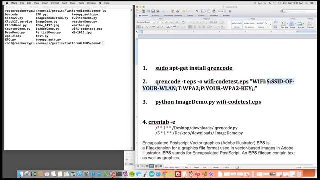 Raspberry Pi QR code generator for wifi access смотреть онлайн