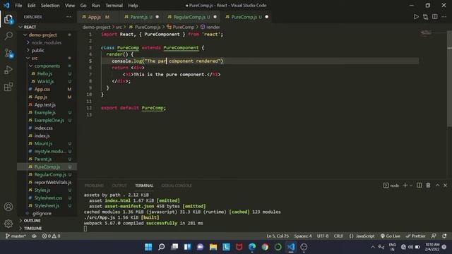 What are Pure Components in React JS | React JS | EP -11 смотреть онлайн