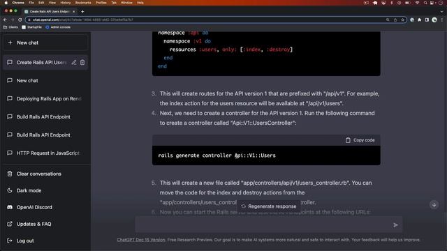 Using ChatGPT to build a Rails API смотреть онлайн