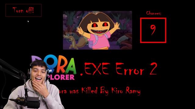 DORA HACKED OUR COMPUTER!! SCARY DORA.EXE HORROR GAME (Dora Error)