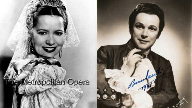 Bidu Sayão & Bruno Landi. "Chiedi all'aura lusinghiera" (Met, 1942). смотреть онлайн