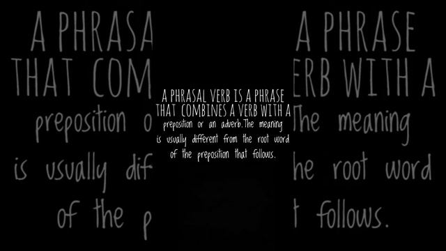 what is phrasal verb?#englishgrammar#solve#english смотреть онлайн