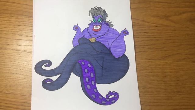 Disney Villains - Ursula and Vanessa - The Little Mermaid Coloring Pages for kids смотреть онлайн