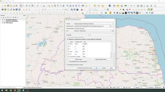 Salvar shapefile como planilha do Excel usando o QGIS смотреть онлайн