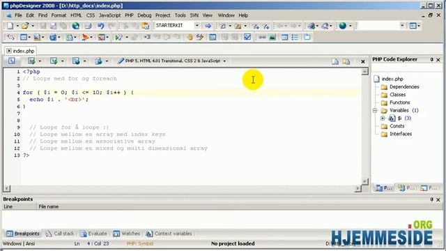Hvordan kode PHP - Del 8 Loop med for og foreach i PHP 1/2 смотреть онлайн