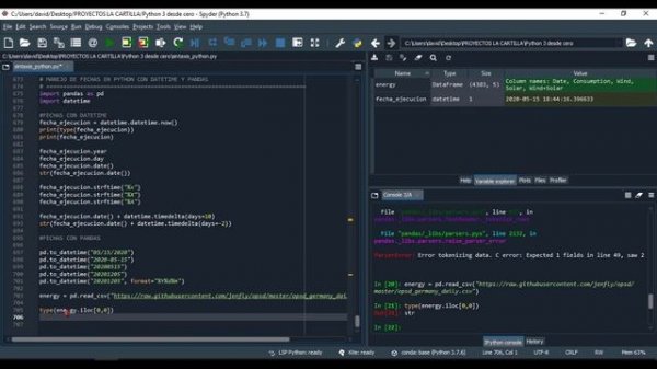 32. Pandas - Datetimes | Manejo de fechas en Python | Curso de Python 3 desde Cero | La Cartilla