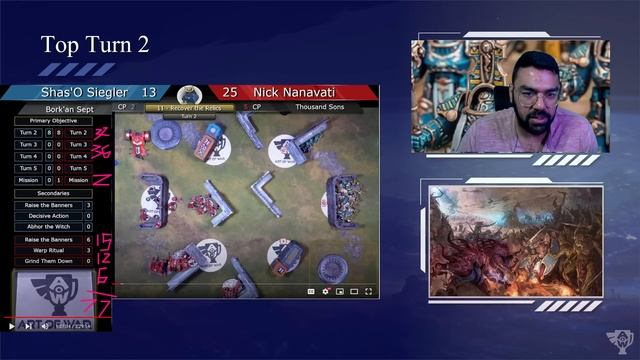 War Room Coaching Match Recap Thousand Sons v Tau (Arks of Omen) смотреть онлайн