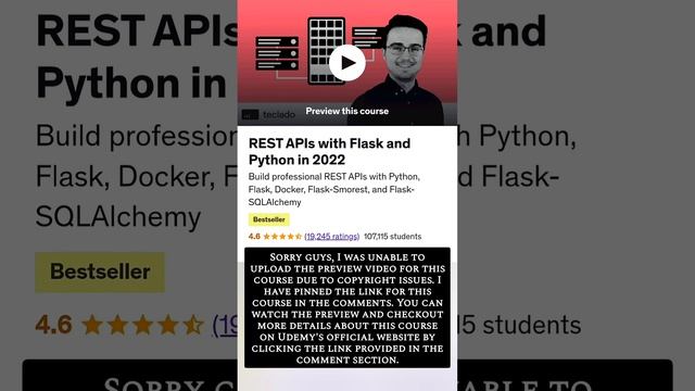 REST APIs with Flask and Python in 2022 смотреть онлайн