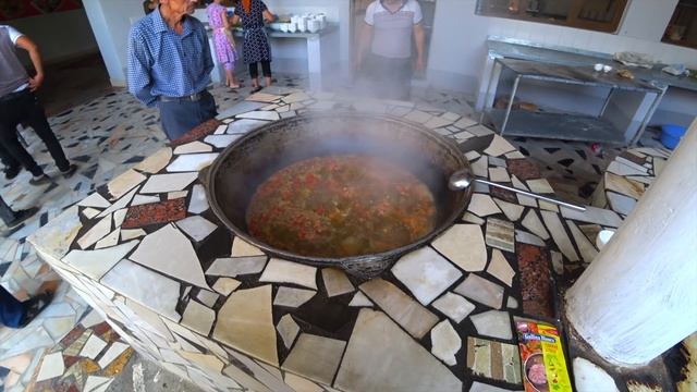 #Кишлакская Шурпа и Казан Кебап на 330 человек#Свадебная еда#Узбекистан# смотреть онлайн