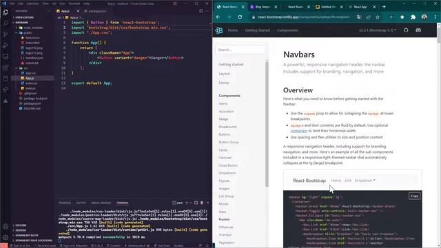 Proyecto React JS - (03) Cómo instalar y usar React-bootstrap смотреть онлайн