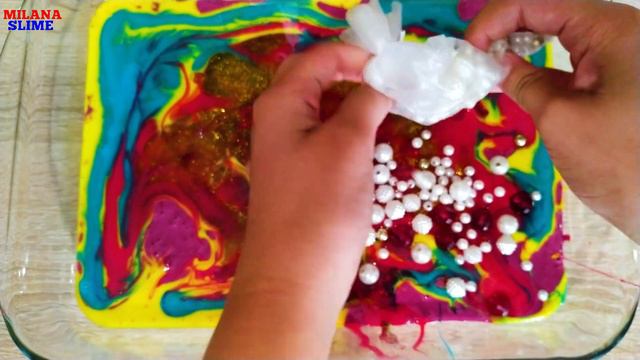 Making slime with piping bags /Milana Slime #6 смотреть онлайн