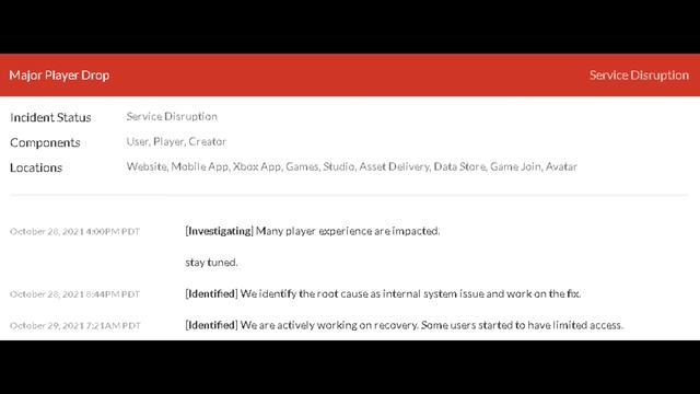 THE ROBLOX STATUS WEBSITE JUST GOT UPDATED смотреть онлайн