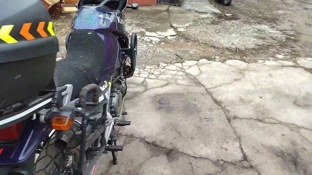 Kawasaki kle 500, 400, центральная подножка. смотреть онлайн