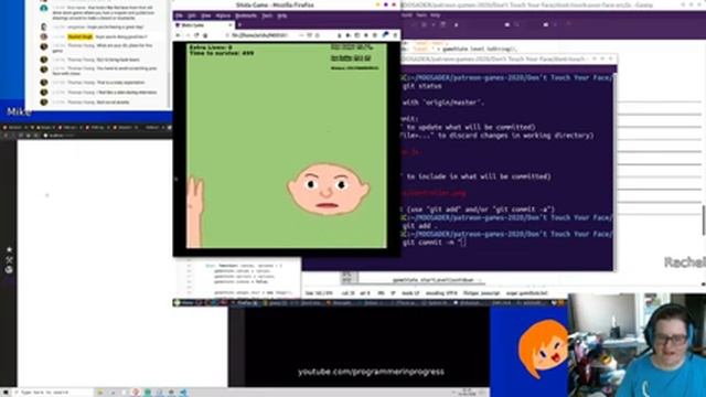 Working on "Don't Touch Your Face" JS game, co-working with Mike! (2/2) смотреть онлайн