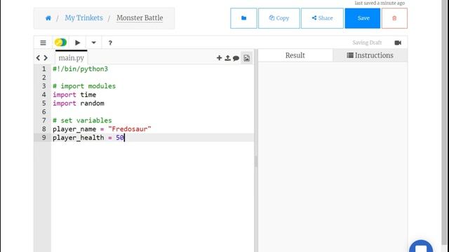 Monster Battle 1 (Python) - Setting Up смотреть онлайн