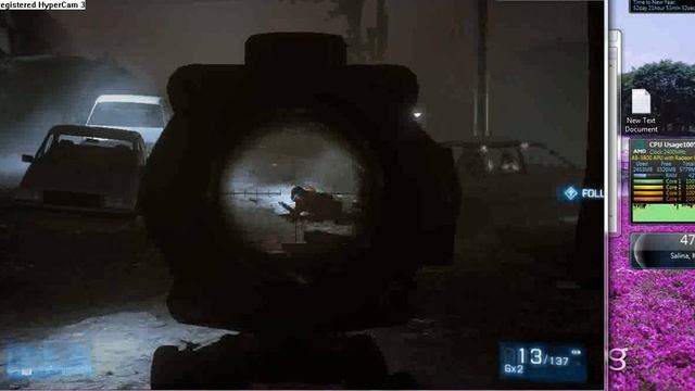 A8-3800 6550d BF3 gameplay смотреть онлайн