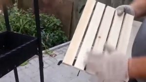 Мангал с крышей.Сборка.