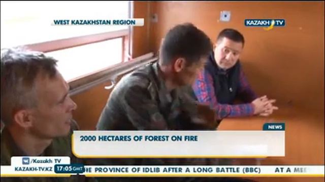 Часть лесного массива в Западно Казахстанской области оказались в огне смотреть онлайн