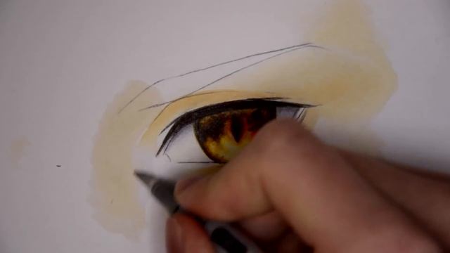 Drawing an Eye【Copic Markers and Pencils】 смотреть онлайн