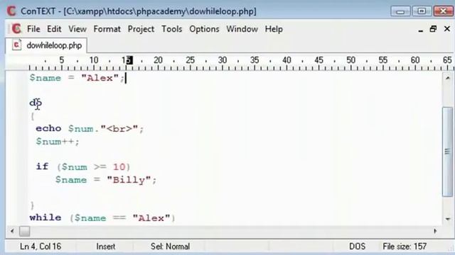 PHP Tutorial do while loop part 1 смотреть онлайн