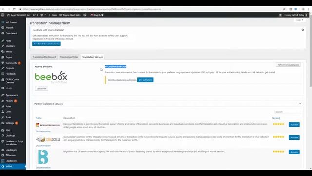 Translating Your Wordpress Site with the WPML Plugin - Part 3: Connecting to Your LSP смотреть онлайн