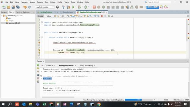 JAVA 8 Functional Interface: Supplier Interface tutorial via Example: Program to Print Random Strin смотреть онлайн