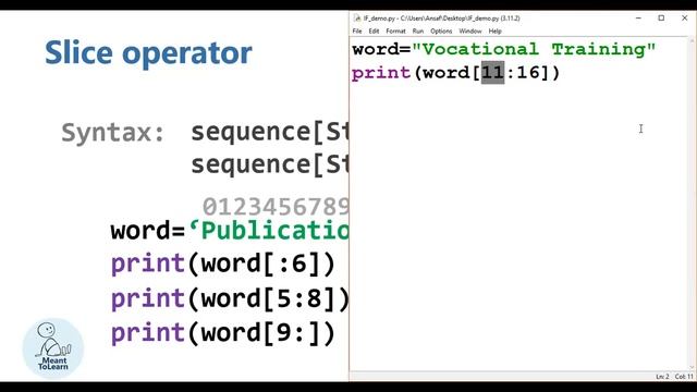 Slice Operator with Strings in Python | எளிய விளக்கம் | Palindrome смотреть онлайн