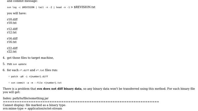 Subversion: extracting diff+log and replaying (3 Solutions!!) смотреть онлайн