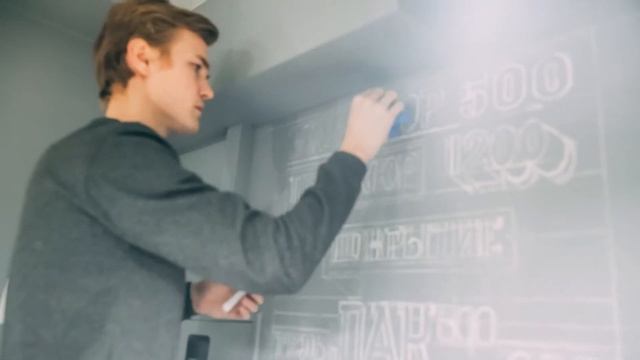 Оформление меловой стены в салоне BonBon г. Нижний Новгород смотреть онлайн