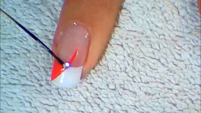 Red and Black Floral Nails | Abstract Nail Art ♥ Diseño Uñas Francés, Flor смотреть онлайн