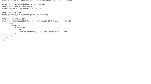 Code Review: Permuting a typelist смотреть онлайн