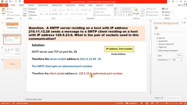 Socket address example - SMTP смотреть онлайн